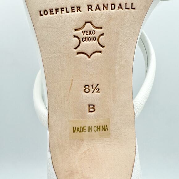 Loeffler Randall Womens Margi Bow Heels US 8.5 M EU 39 White Leather EUC - Picture 12 of 13